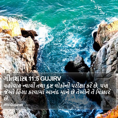 ગીતશાસ્ત્ર 11:5 GUJIRV Bible Verse Image