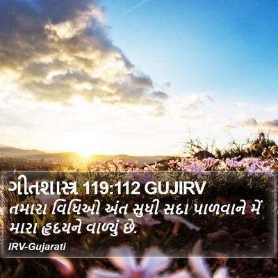 ગીતશાસ્ત્ર 119:112 GUJIRV Bible Verse Image
