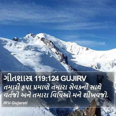 ગીતશાસ્ત્ર 119:124 GUJIRV Bible Verse Image
