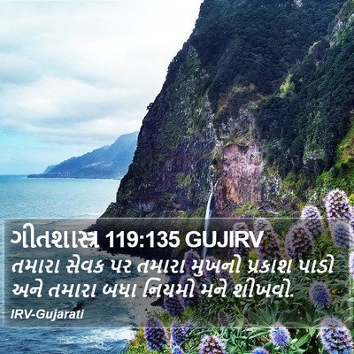 ગીતશાસ્ત્ર 119:135 GUJIRV Bible Verse Image