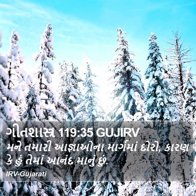 ગીતશાસ્ત્ર 119:35 GUJIRV Bible Verse Image