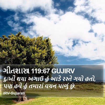 ગીતશાસ્ત્ર 119:67 GUJIRV Bible Verse Image