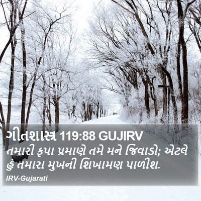 ગીતશાસ્ત્ર 119:88 GUJIRV Bible Verse Image