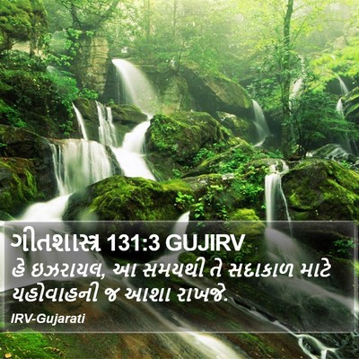 ગીતશાસ્ત્ર 131:3 GUJIRV Bible Verse Image