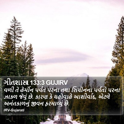 ગીતશાસ્ત્ર 133:3 GUJIRV Bible Verse Image