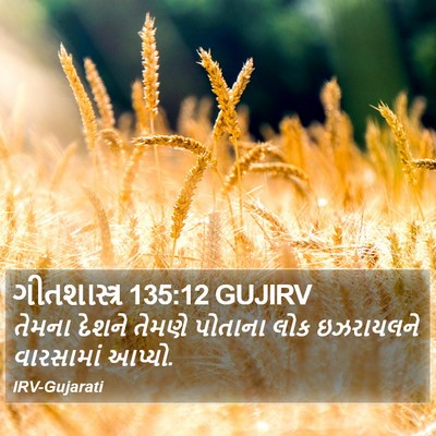 ગીતશાસ્ત્ર 135:12 GUJIRV Bible Verse Image