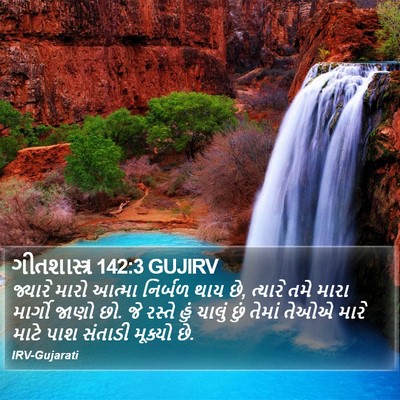 ગીતશાસ્ત્ર 142:3 GUJIRV Bible Verse Image