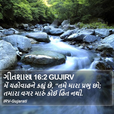 ગીતશાસ્ત્ર 16:2 GUJIRV Bible Verse Image