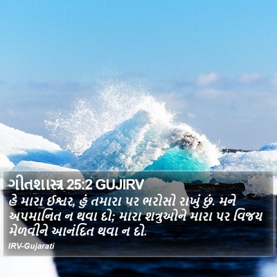 ગીતશાસ્ત્ર 25:2 GUJIRV Bible Verse Image