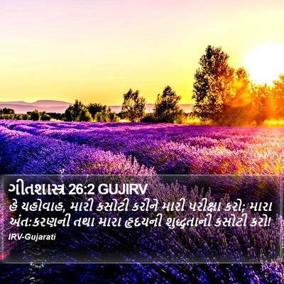 ગીતશાસ્ત્ર 26:2 GUJIRV Bible Verse Image