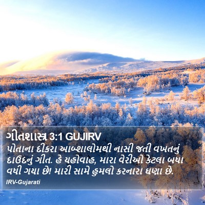 ગીતશાસ્ત્ર 3:1 GUJIRV Bible Verse Image