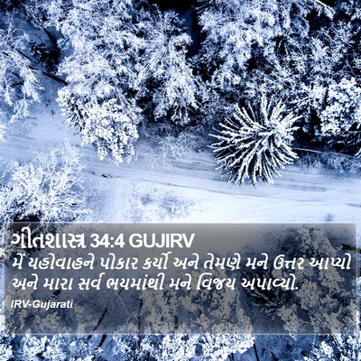 ગીતશાસ્ત્ર 34:4 GUJIRV Bible Verse Image