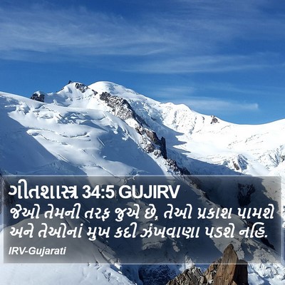 ગીતશાસ્ત્ર 34:5 GUJIRV Bible Verse Image
