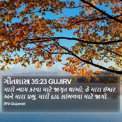 ગીતશાસ્ત્ર 35:23 GUJIRV Bible Verse Image