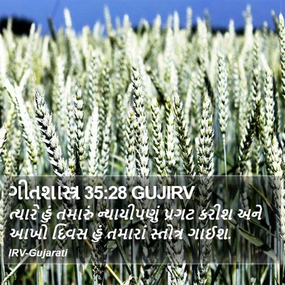ગીતશાસ્ત્ર 35:28 GUJIRV Bible Verse Image