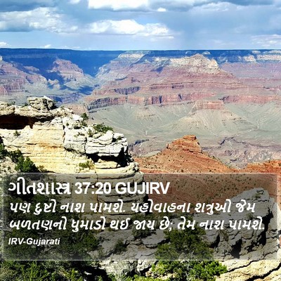 ગીતશાસ્ત્ર 37:20 GUJIRV Bible Verse Image