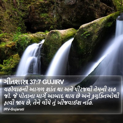 ગીતશાસ્ત્ર 37:7 GUJIRV Bible Verse Image