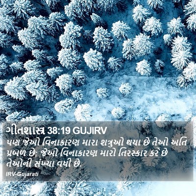 ગીતશાસ્ત્ર 38:19 GUJIRV Bible Verse Image