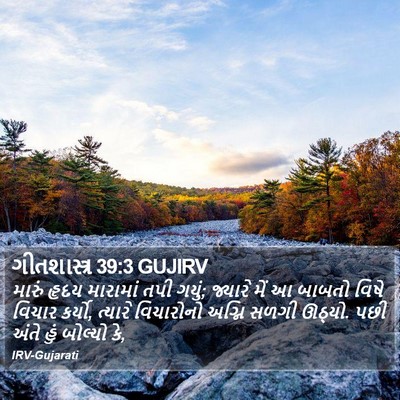 ગીતશાસ્ત્ર 39:3 GUJIRV Bible Verse Image