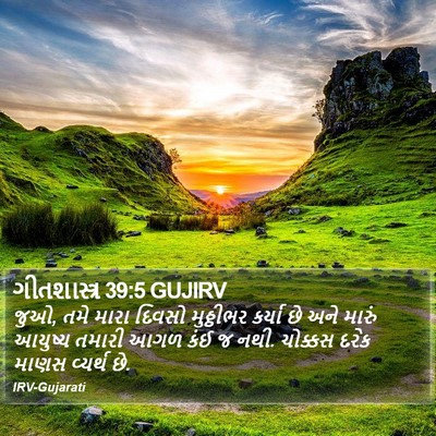 ગીતશાસ્ત્ર 39:5 GUJIRV Bible Verse Image
