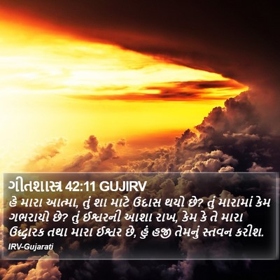 ગીતશાસ્ત્ર 42:11 GUJIRV Bible Verse Image