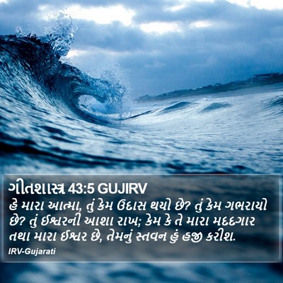 ગીતશાસ્ત્ર 43:5 GUJIRV Bible Verse Image