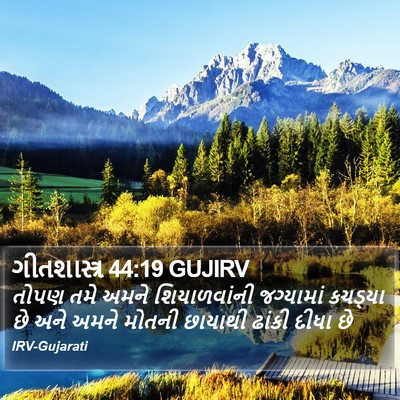 ગીતશાસ્ત્ર 44:19 GUJIRV Bible Verse Image
