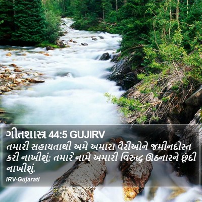 ગીતશાસ્ત્ર 44:5 GUJIRV Bible Verse Image