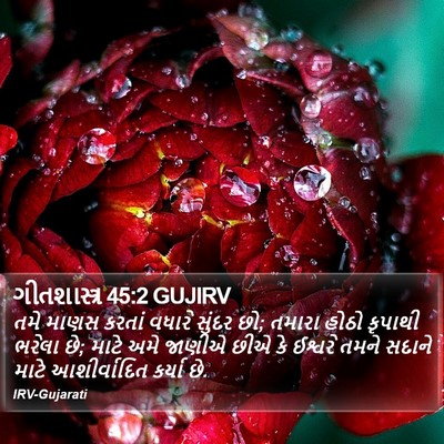 ગીતશાસ્ત્ર 45:2 GUJIRV Bible Verse Image