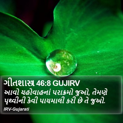 ગીતશાસ્ત્ર 46:8 GUJIRV Bible Verse Image