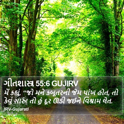 ગીતશાસ્ત્ર 55:6 GUJIRV Bible Verse Image