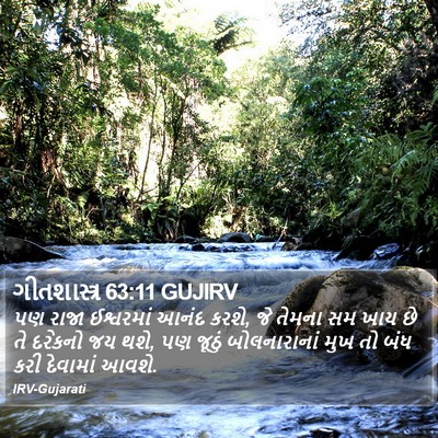 ગીતશાસ્ત્ર 63:11 GUJIRV Bible Verse Image