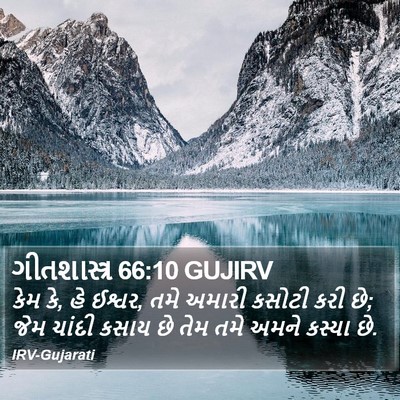 ગીતશાસ્ત્ર 66:10 GUJIRV Bible Verse Image