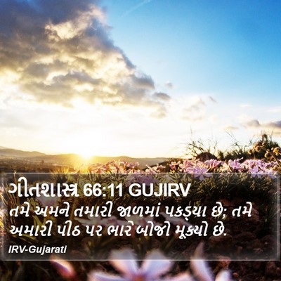 ગીતશાસ્ત્ર 66:11 GUJIRV Bible Verse Image