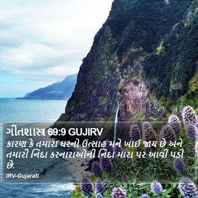 ગીતશાસ્ત્ર 69:9 GUJIRV Bible Verse Image
