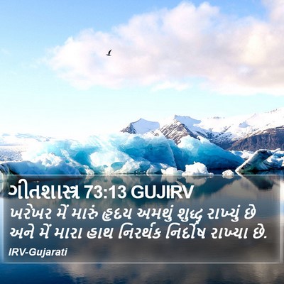 ગીતશાસ્ત્ર 73:13 GUJIRV Bible Verse Image