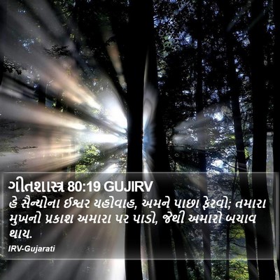 ગીતશાસ્ત્ર 80:19 GUJIRV Bible Verse Image