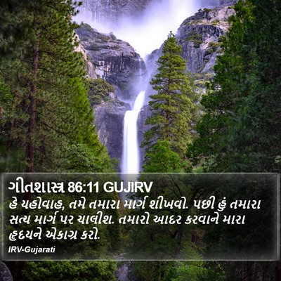 ગીતશાસ્ત્ર 86:11 GUJIRV Bible Verse Image