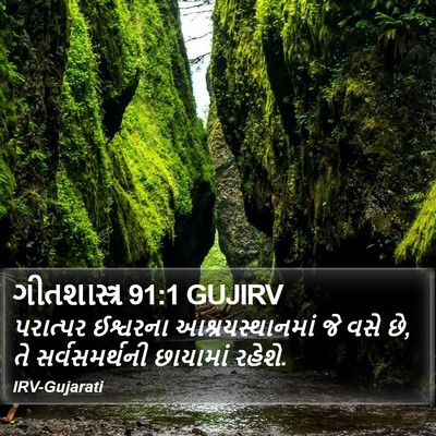 ગીતશાસ્ત્ર 91:1 GUJIRV Bible Verse Image