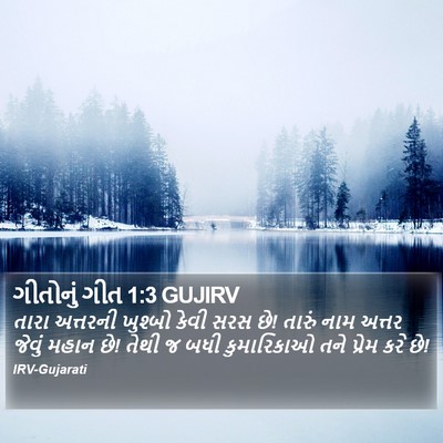 ગીતોનું ગીત 1:3 GUJIRV Bible Verse Image
