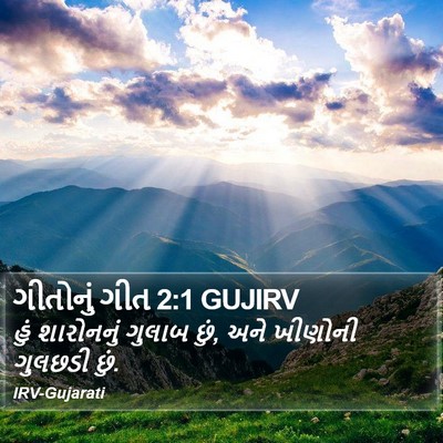 ગીતોનું ગીત 2:1 GUJIRV Bible Verse Image
