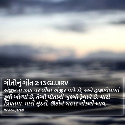ગીતોનું ગીત 2:13 GUJIRV Bible Verse Image