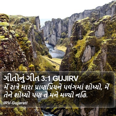 ગીતોનું ગીત 3:1 GUJIRV Bible Verse Image
