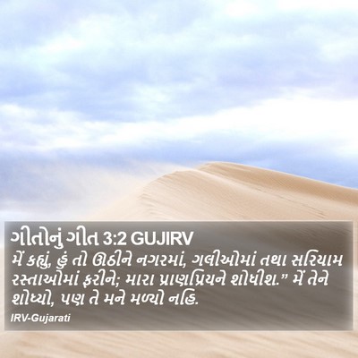 ગીતોનું ગીત 3:2 GUJIRV Bible Verse Image