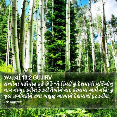 ઝખાર્યા 13:2 GUJIRV Bible Verse Image