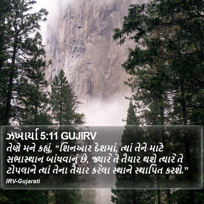 ઝખાર્યા 5:11 GUJIRV Bible Verse Image