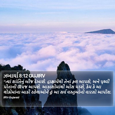 ઝખાર્યા 8:12 GUJIRV Bible Verse Image