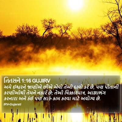તિતસને 1:16 GUJIRV Bible Verse Image