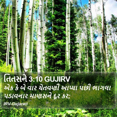 તિતસને 3:10 GUJIRV Bible Verse Image