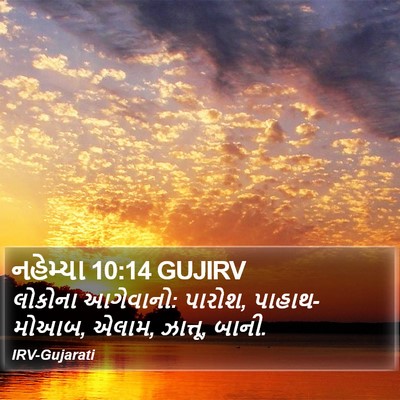 નહેમ્યા 10:14 GUJIRV Bible Verse Image